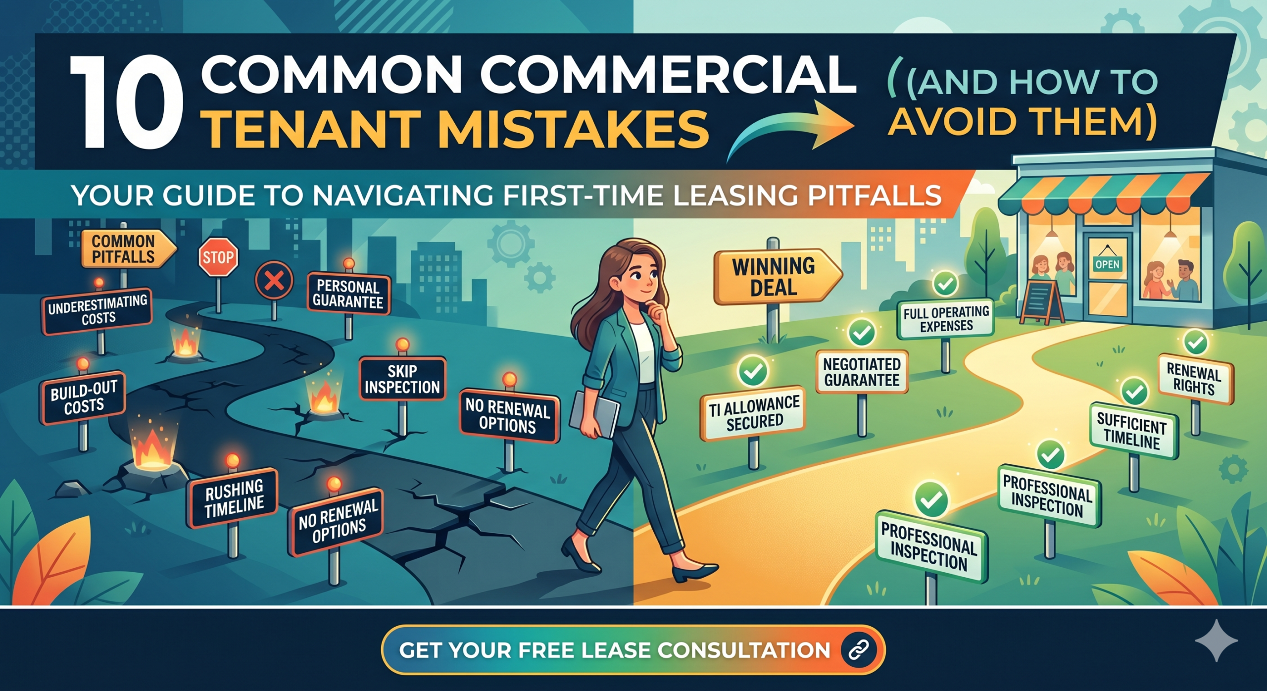 The First-Timer’s Minefield: 10 Commercial Leasing Pitfalls That Kill Small Businesses